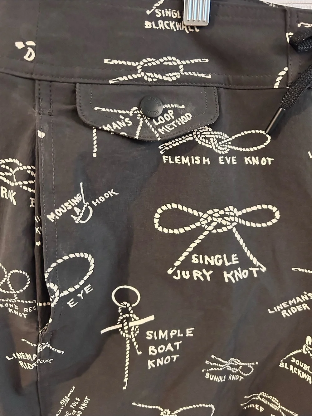 Filson Mens Glacier Bay Trunks nautical knots swim